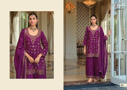 TASROOP PREMIUM DESIGNER TOP–PLAZZO–DUPATTA SET