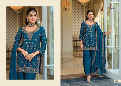 TASROOP PREMIUM DESIGNER TOP–PLAZZO–DUPATTA SET