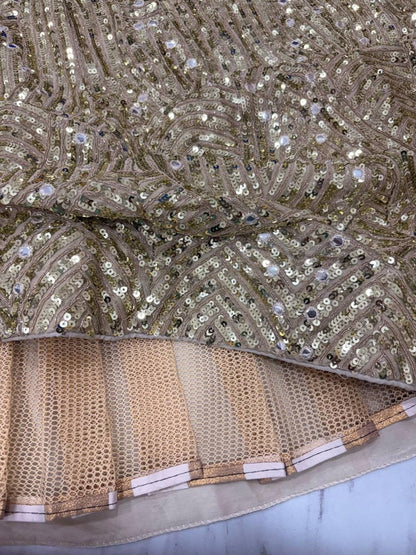 Premium Karishma Silk Lehenga Set – Thread Embroidery, Dori & Sequins Work
