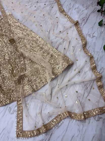 Premium Karishma Silk Lehenga Set – Thread Embroidery, Dori & Sequins Work