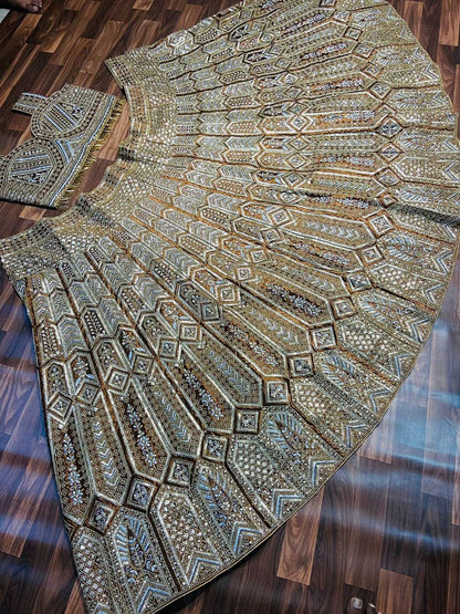 Premium Heavy Malai Silk Lehenga Set – Coding, Zari & Sequins Work