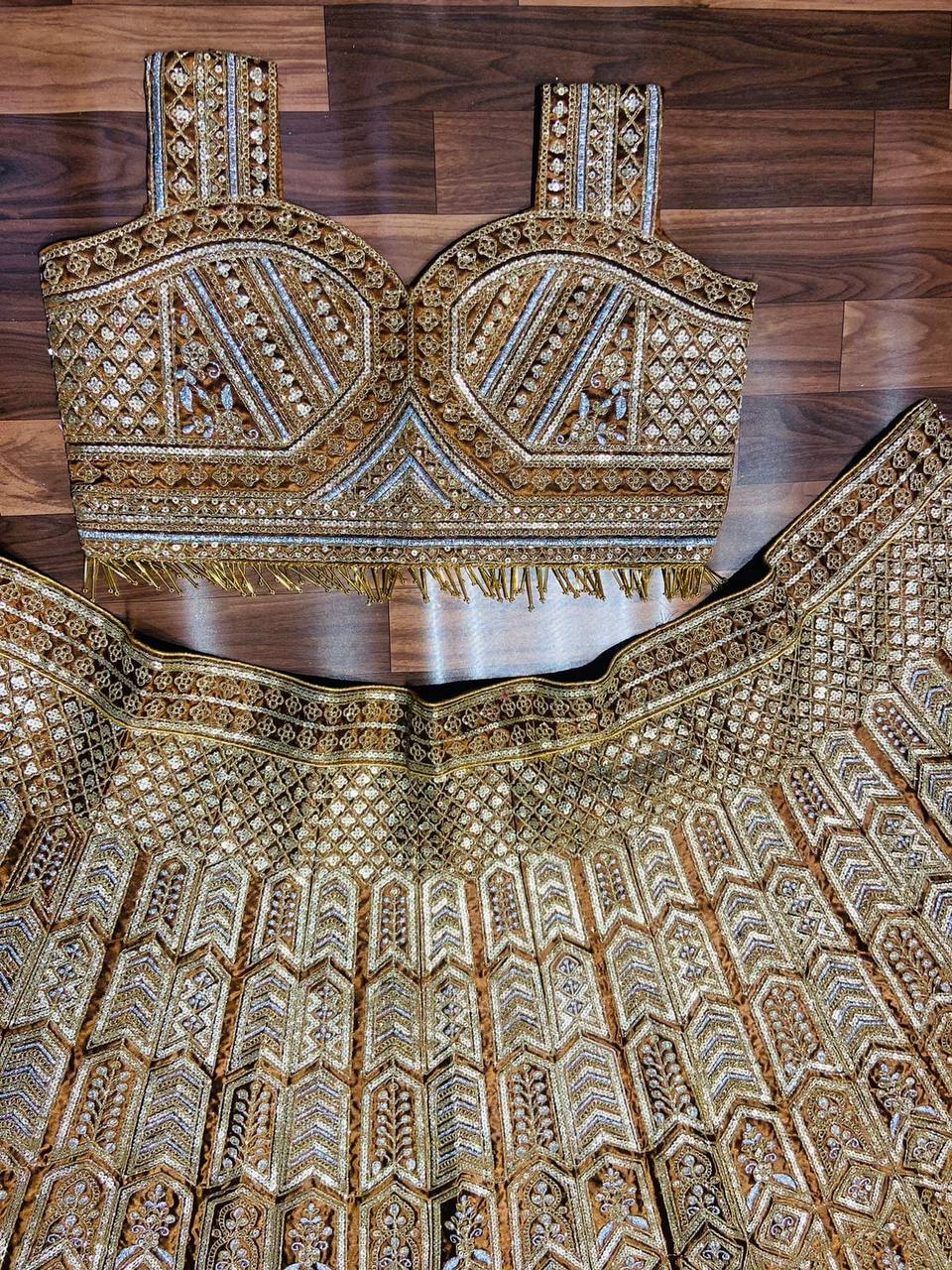 Premium Heavy Malai Silk Lehenga Set – Coding, Zari & Sequins Work