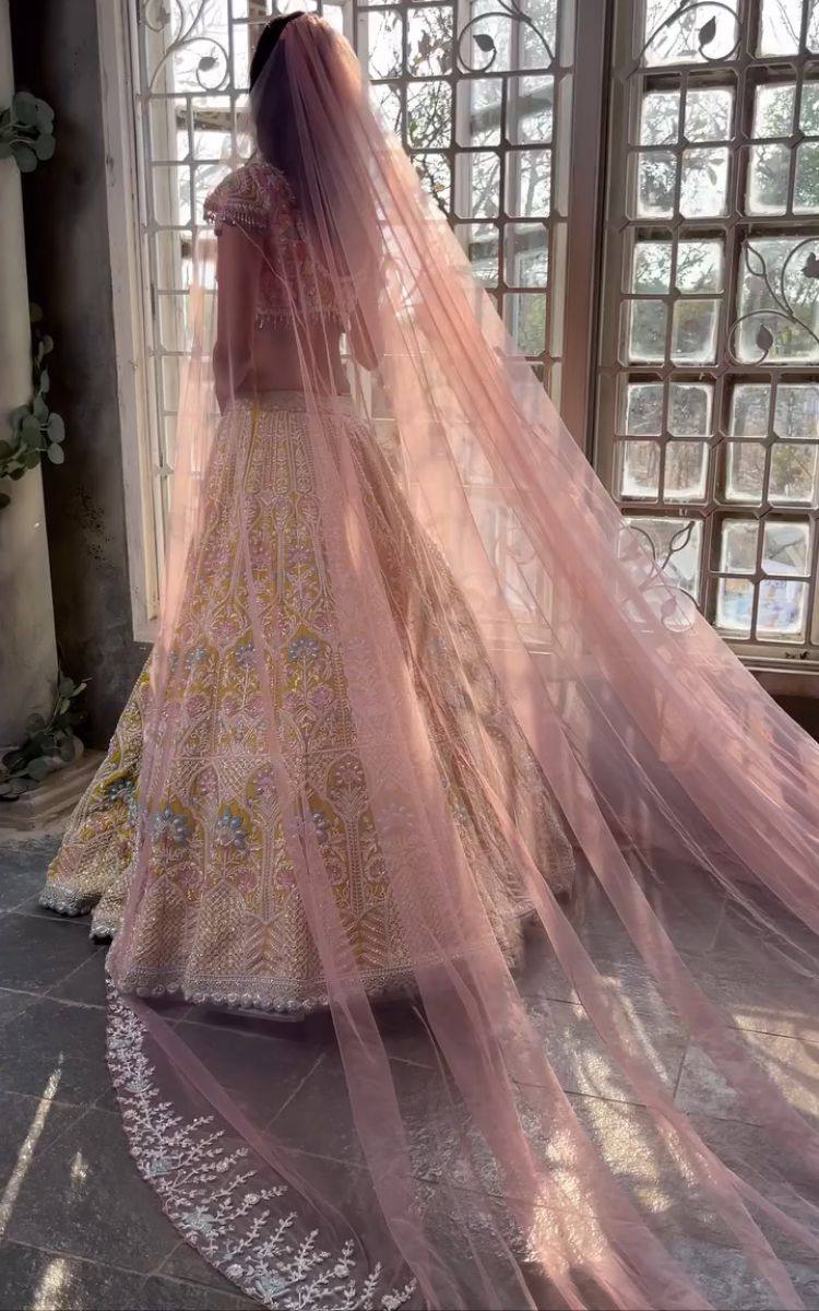Premium Kasturi Silk Lehenga Set – Multi Thread Embroidery, Dori & Sequins Work