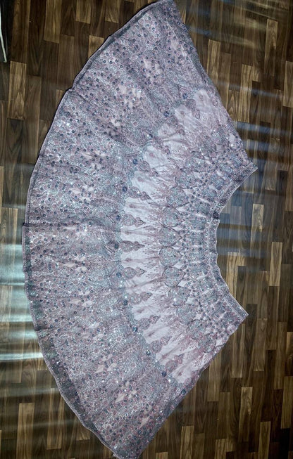 Premium Heavy Soft Net Lehenga Set – Glitter Dori & Sequins Work with Dupatta