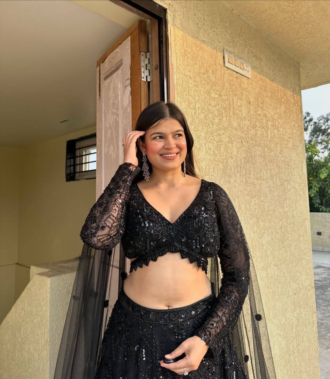 Premium Faux Georgette Lehenga Set – Thread Embroidery, Coding & Sequins Work