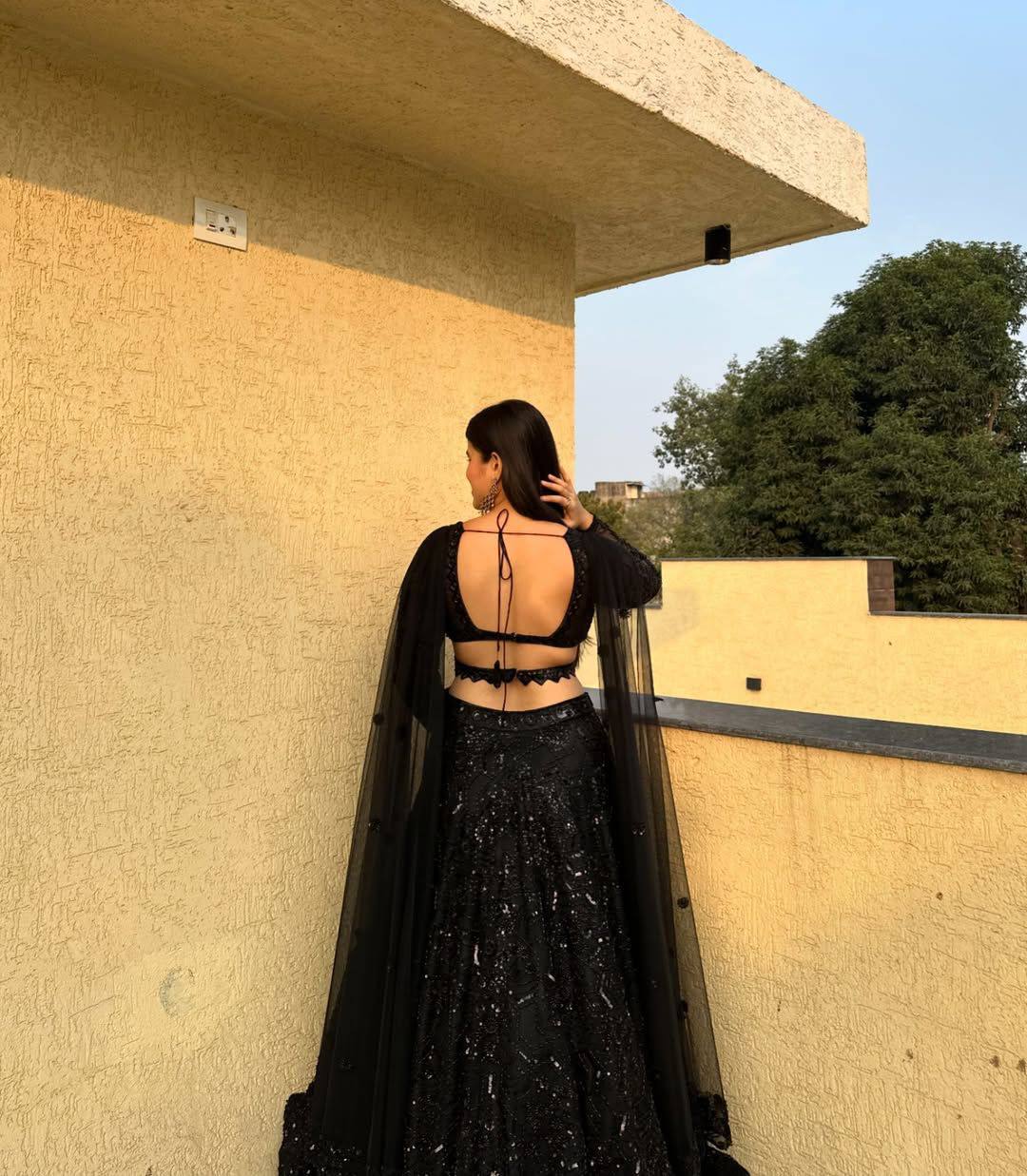 Premium Faux Georgette Lehenga Set – Thread Embroidery, Coding & Sequins Work
