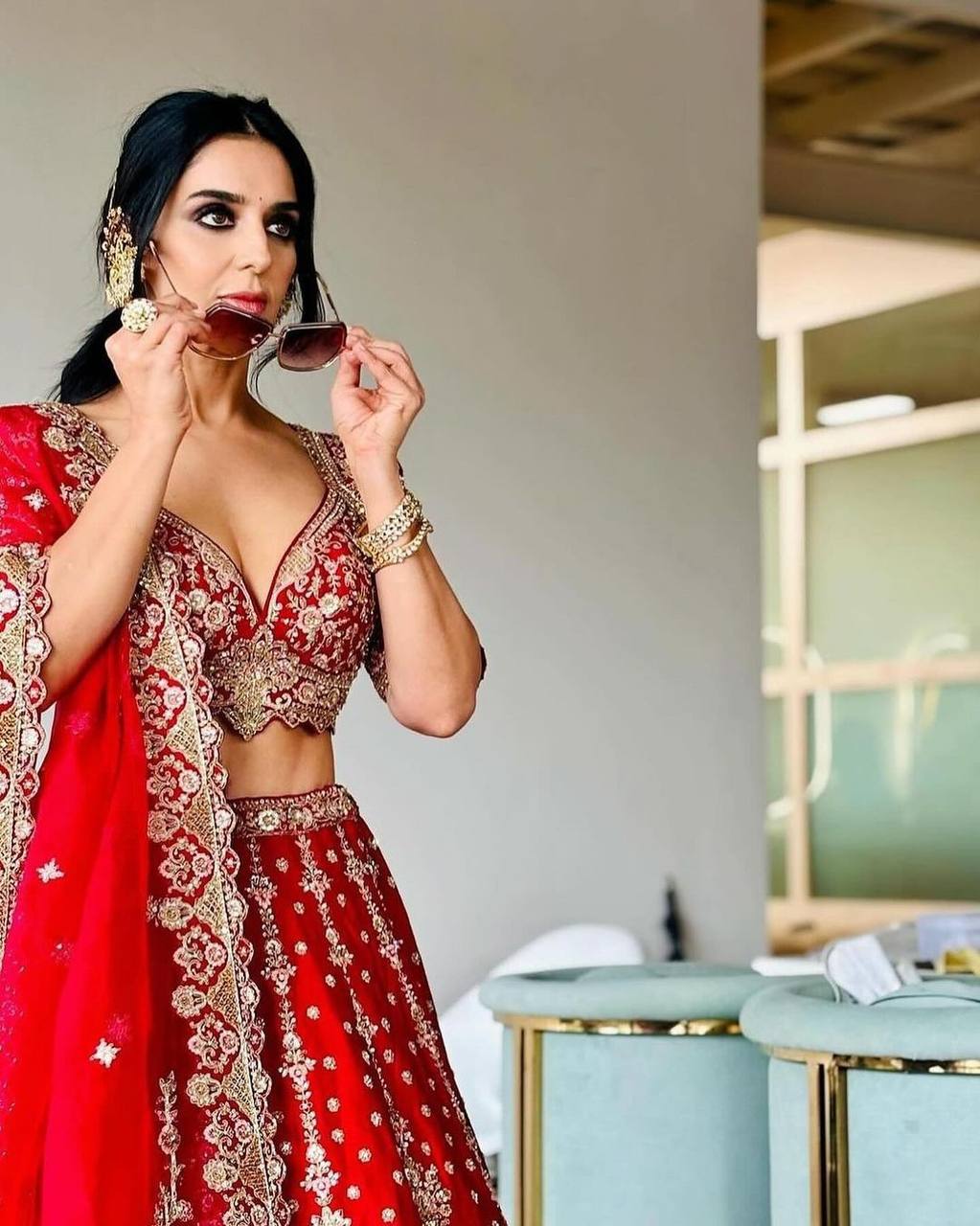 Premium Malai Satin Lehenga Set – Thread Embroidery, Coding & Sequins Work