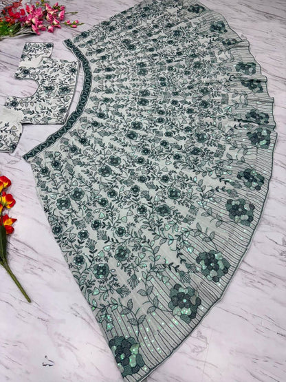 Premium Faux Georgette Lehenga Set