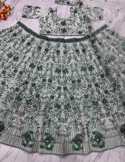 Premium Faux Georgette Lehenga Set