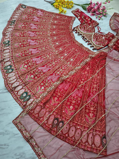 Premium Kasturi Silk Lehenga Set – Heavy Embroidery