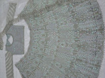 Premium Butterfly Soft Net Lehenga Set – Embroidery, Dori & Sequins Work