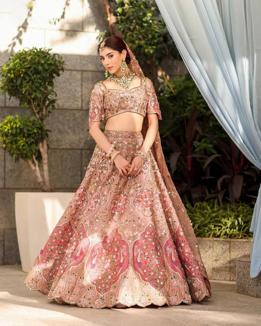 Premium Slub Silk Lehenga Set – Embroidery
