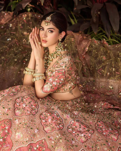 Premium Slub Silk Lehenga Set – Embroidery