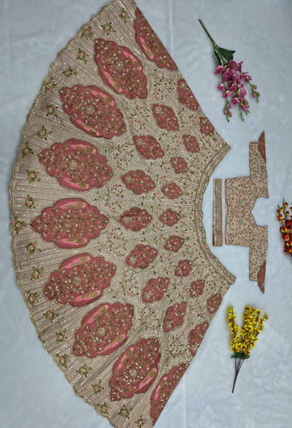 Premium Slub Silk Lehenga Set – Embroidery