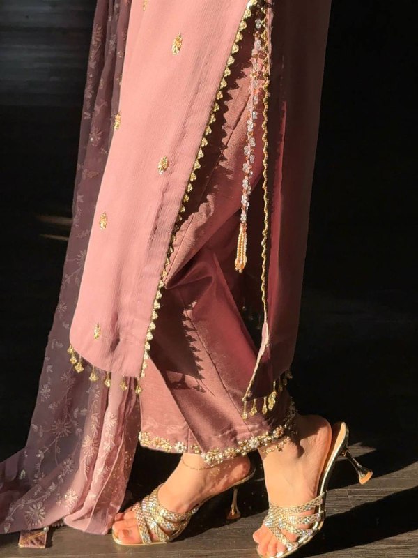 Premium Heavy Faux Georgette Top, Pant & Dupatta Set – Sequins Embroidery