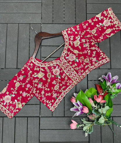 Crush Silk Lehenga Choli Set – Heavy Sequins Embroidery Work with Dupatta