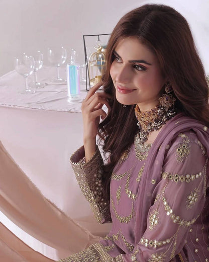 Premium Heavy Faux Georgette Kurti, Sharara & Dupatta Set – 5mm Sequins Embroidery