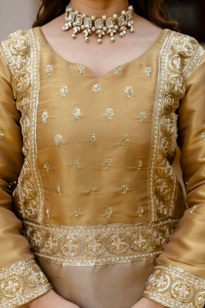 Premium Banarasi Viscose Co‑Ord Set – Heavy Semi‑Beads Embroidery Work