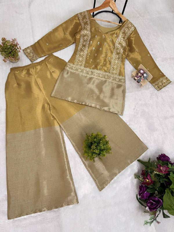 Premium Banarasi Viscose Co‑Ord Set – Heavy Semi‑Beads Embroidery Work