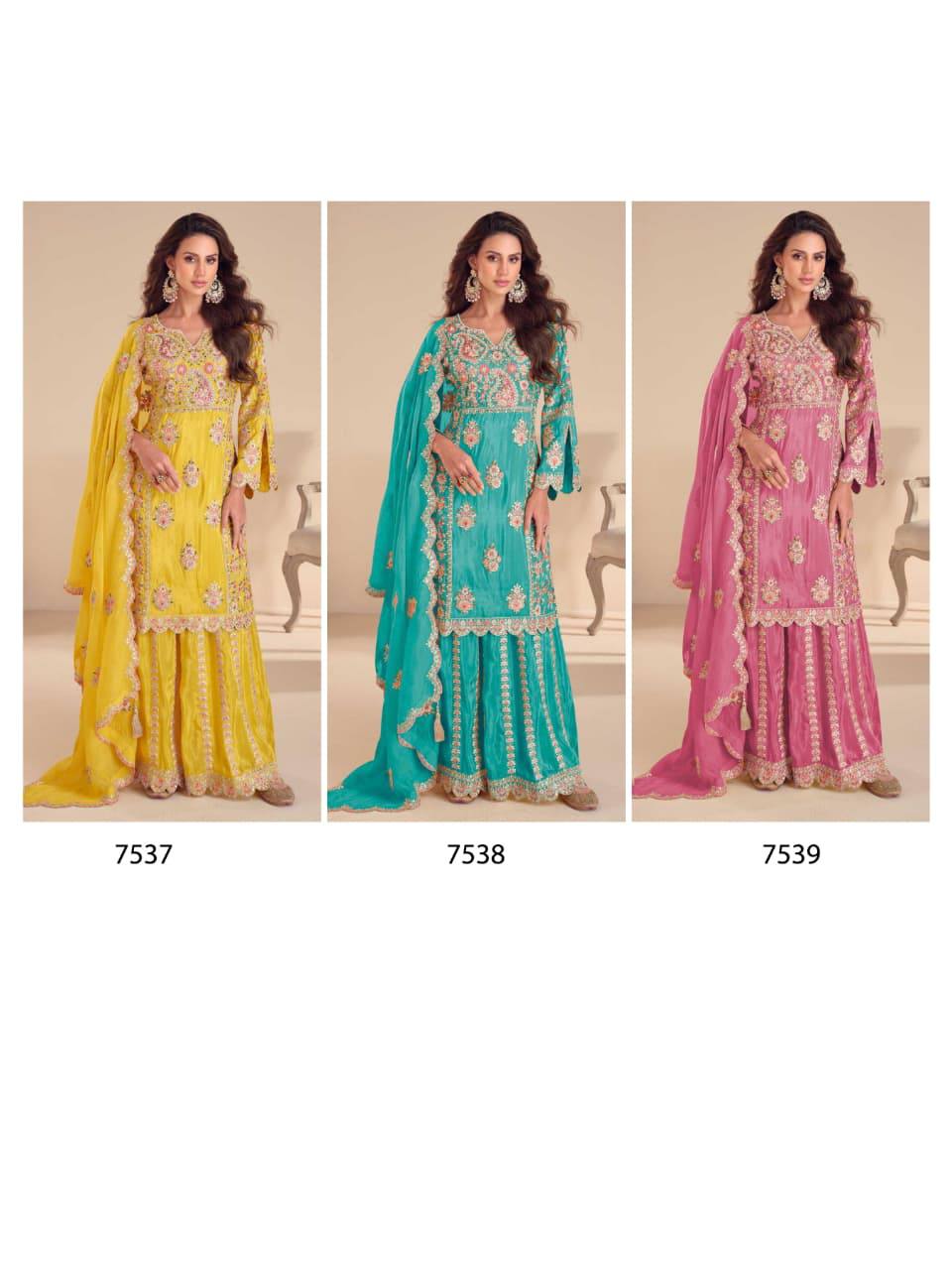 Premium Gulkayra Mariya Real Simar Silk Top, Bottom