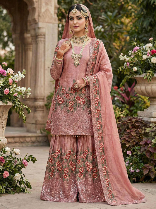 Premium Fendy Silk Eid Collection – Heavy Embroidery Sequins Work