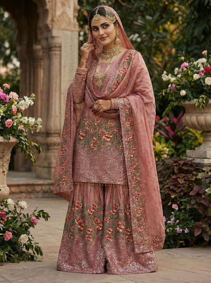 Premium Fendy Silk Eid Collection – Heavy Embroidery Sequins Work