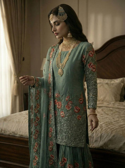 Premium Fendy Silk Eid Collection – Heavy Embroidery Sequins Work