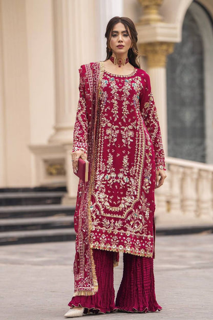 Premium Faux Georgette Party Wear Set – Sequins & Beads Embroidery