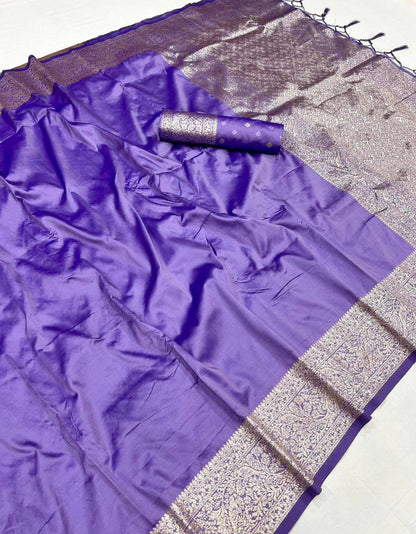 Premium Banarasi Silk Saree – Meenakari Zari Weaving with Tassels