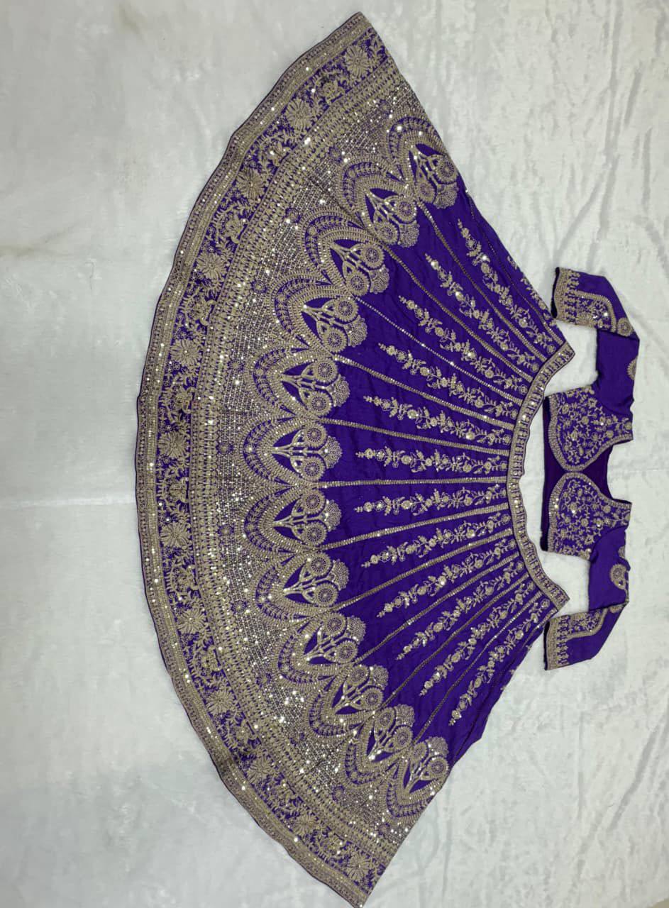 Premium Slub Silk Lehenga‑Blouse‑Dupatta Set with 3.5 meters Flair