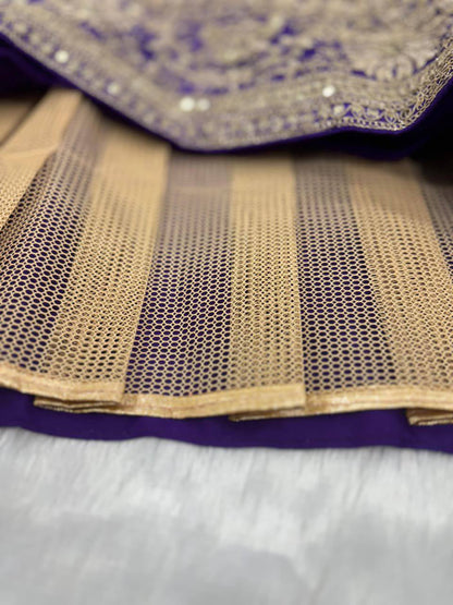 Premium Slub Silk Lehenga‑Blouse‑Dupatta Set with 3.5 meters Flair