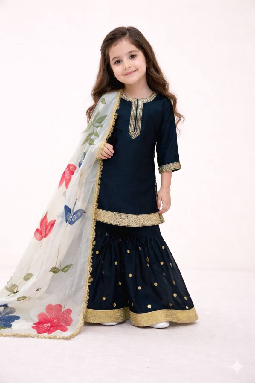 Premium GMY Silk Party Wear Set – Sequins Embroidery