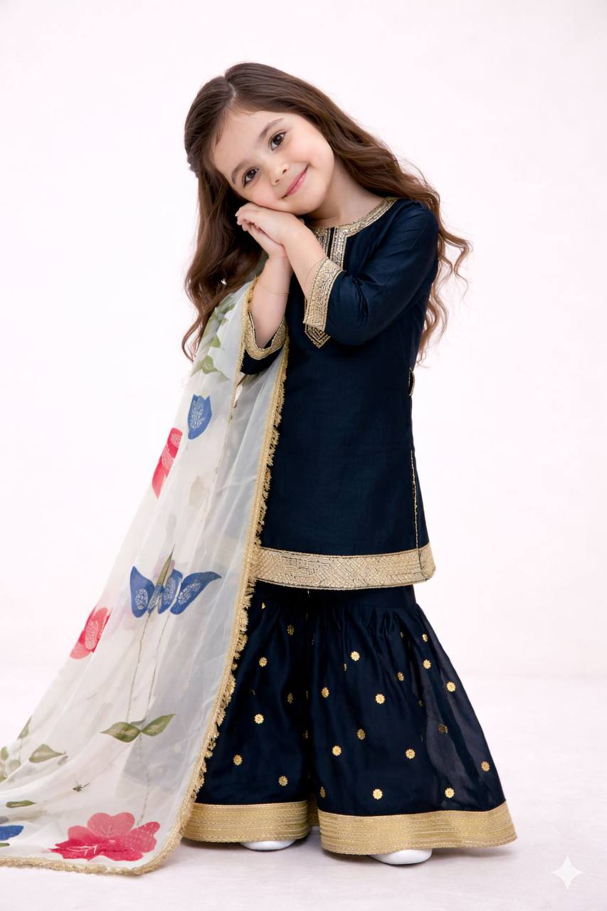 Premium GMY Silk Party Wear Set – Sequins Embroidery