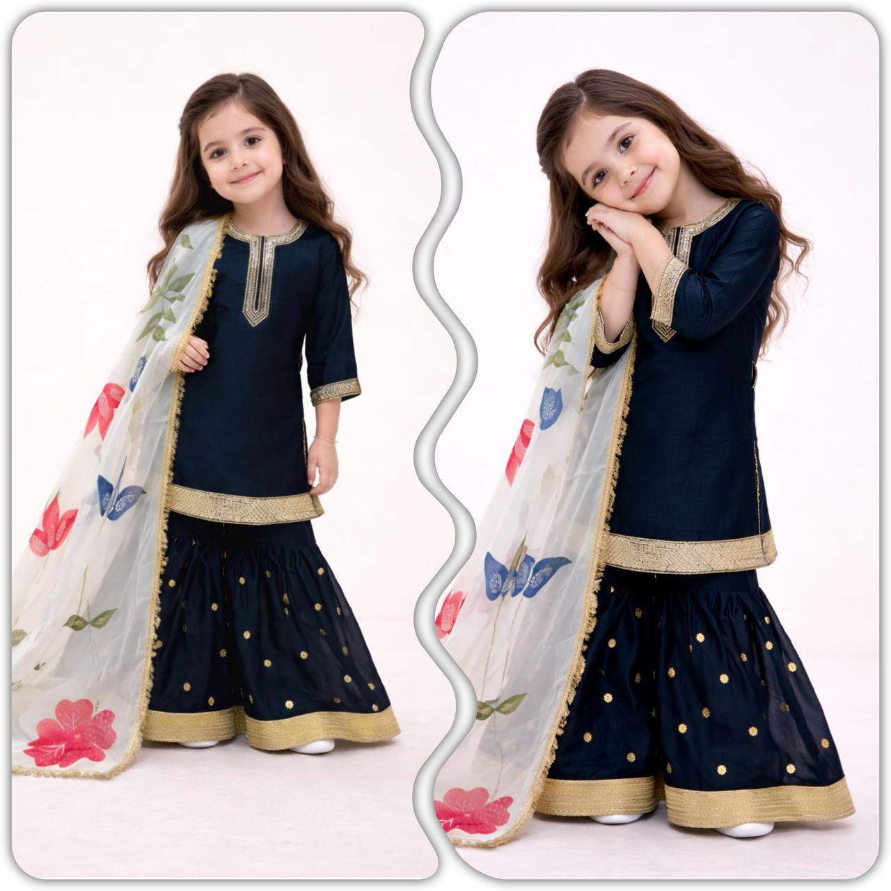 Premium GMY Silk Party Wear Set – Sequins Embroidery