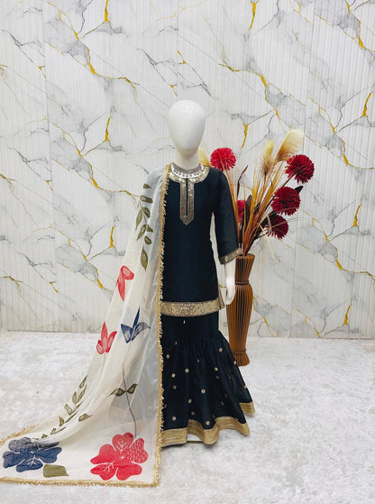 Premium GMY Silk Party Wear Set – Sequins Embroidery
