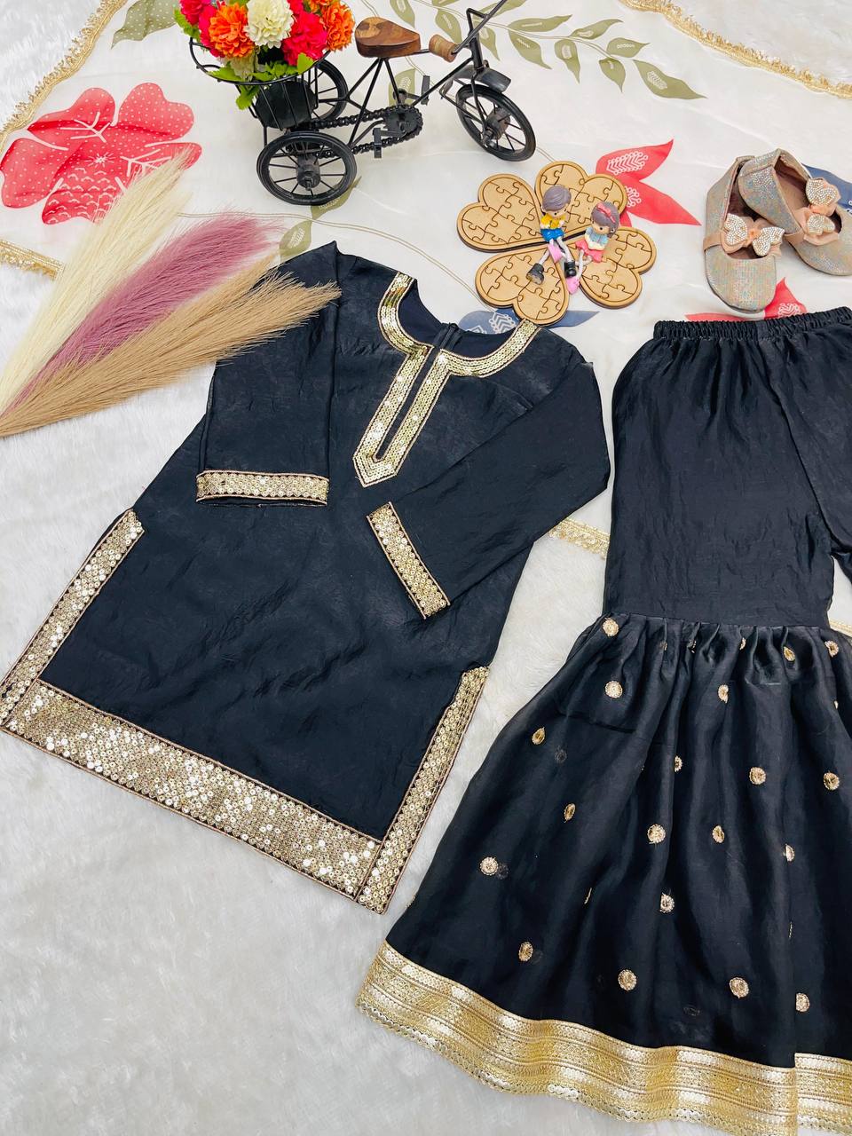 Premium GMY Silk Party Wear Set – Sequins Embroidery