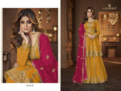 Premium Fox Georgette Silk Pakistani Suit – 7mm Sequins Embroidery