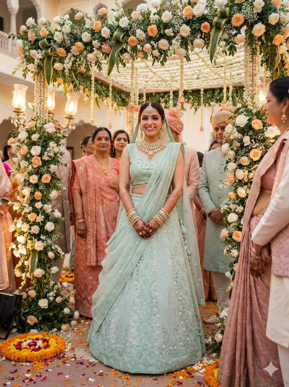 Premium Butterfly Net Lehenga Set – Heavy Embroidery, Dori & Sequins Work
