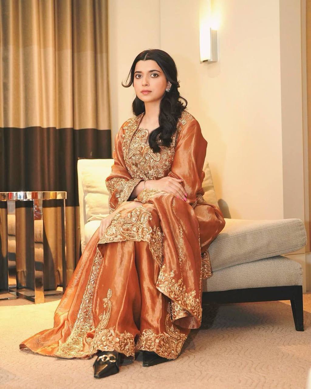 Premium Frendy Silk Kurti, Plazzo & Dupatta – Sequins & Zari Embroidery