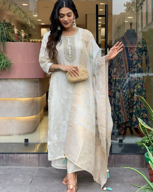 PREMIUM RASMALAI RUSSIAN SILK SUIT SET
