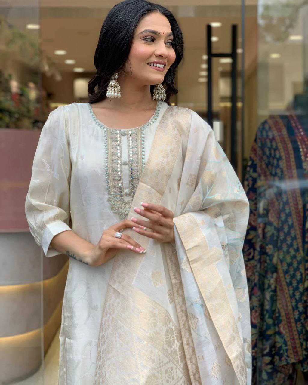 PREMIUM RASMALAI RUSSIAN SILK SUIT SET