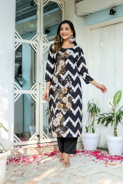 Elegant Cotton Kurta Set with Dupatta