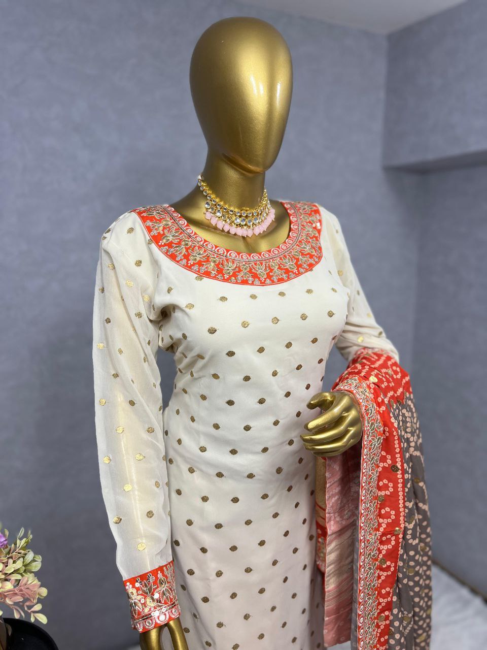 Stylish Kurti and Palazzo Combo with Stunning Dupatta Design