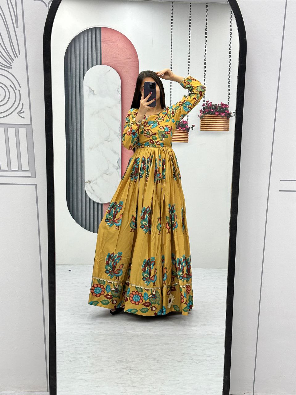 New Kalamkari Gown Set – A Masterpiece of Elegance and Tradition