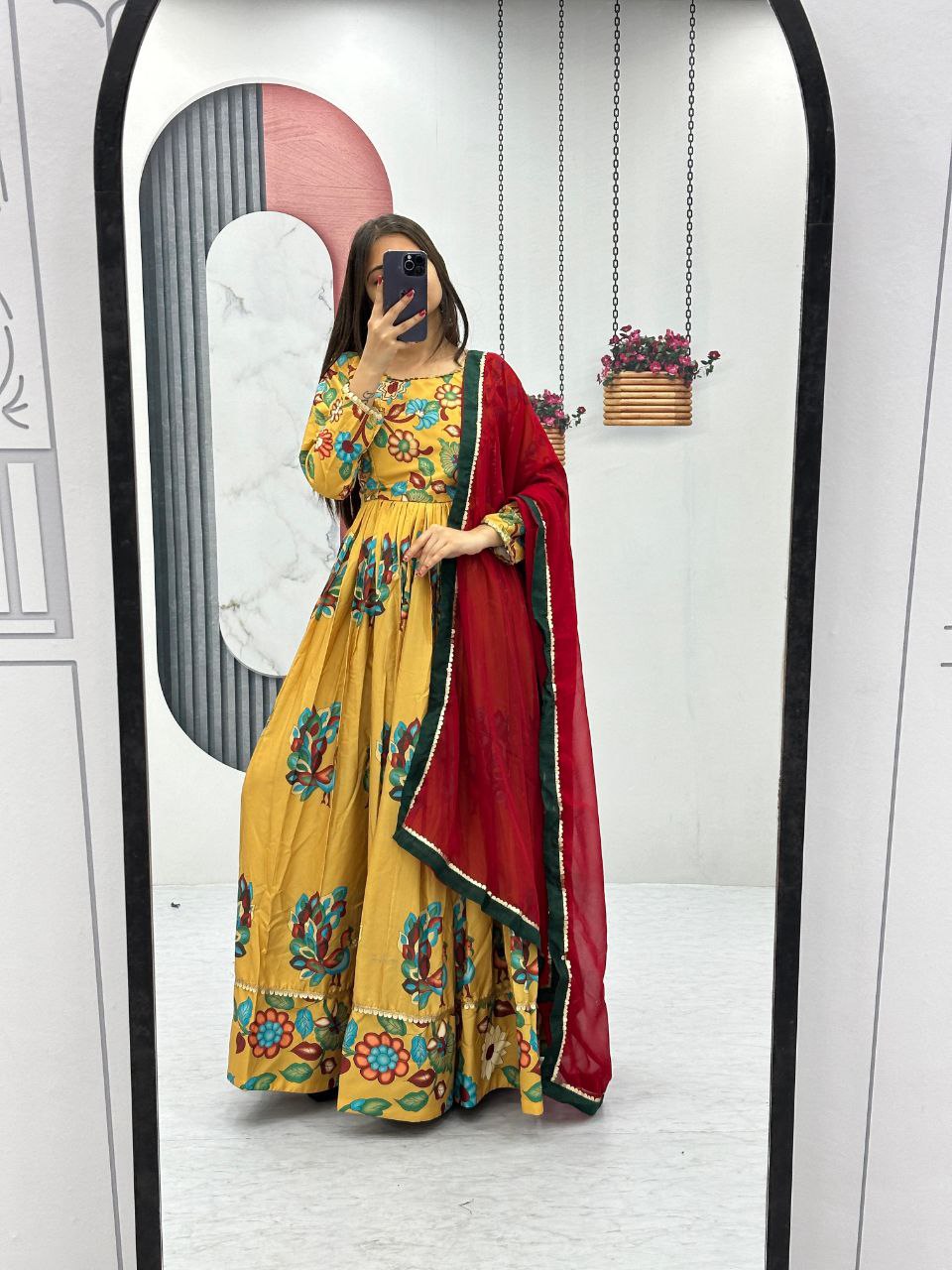 New Kalamkari Gown Set – A Masterpiece of Elegance and Tradition