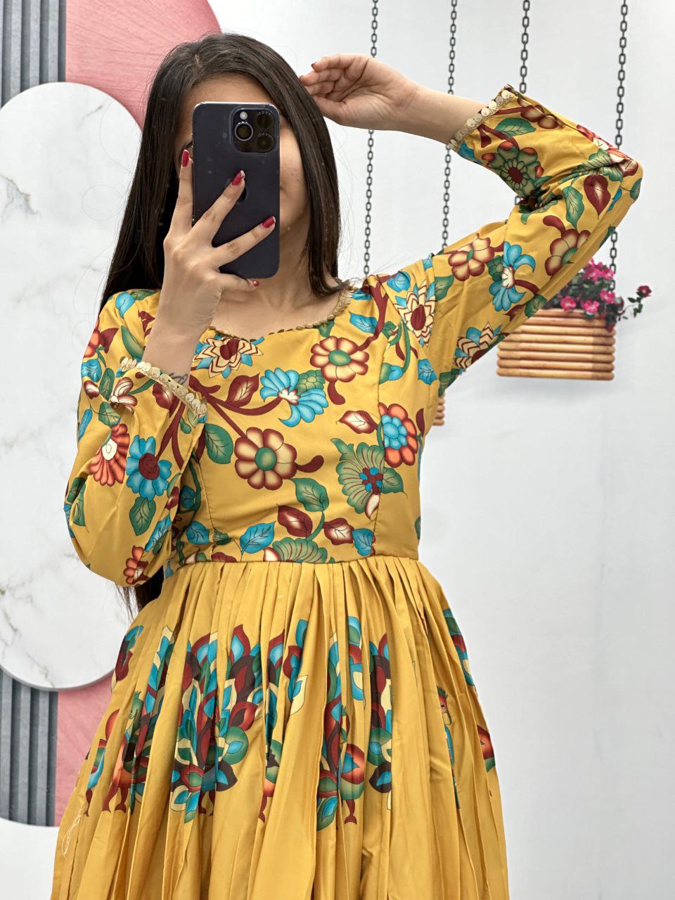 New Kalamkari Gown Set – A Masterpiece of Elegance and Tradition
