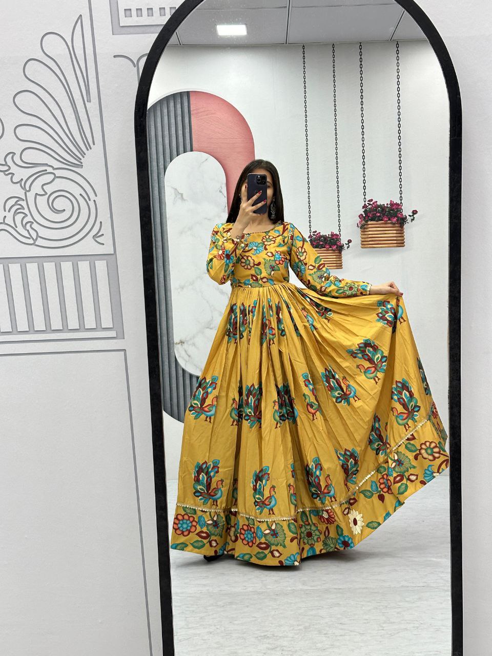 New Kalamkari Gown Set – A Masterpiece of Elegance and Tradition