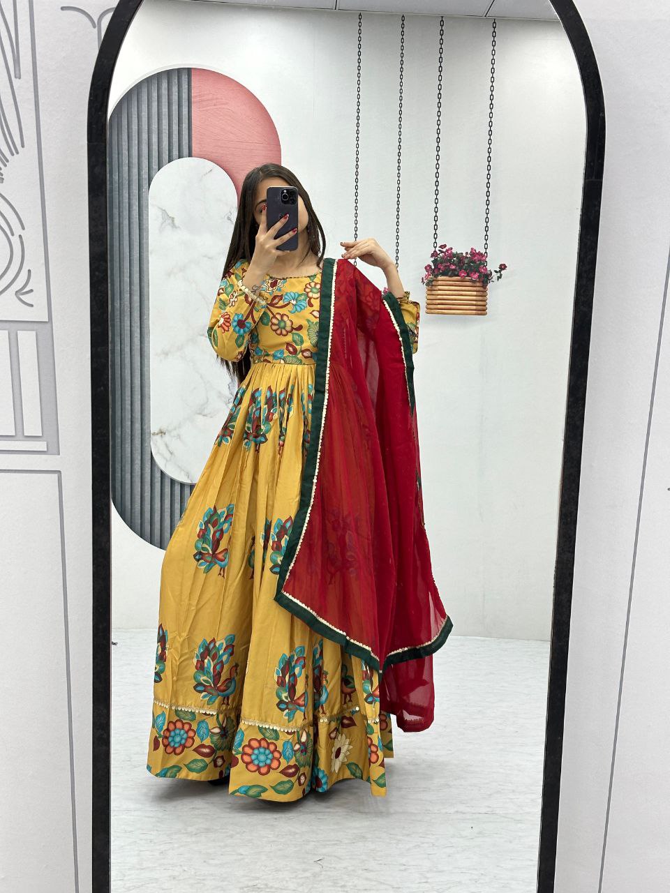 New Kalamkari Gown Set – A Masterpiece of Elegance and Tradition