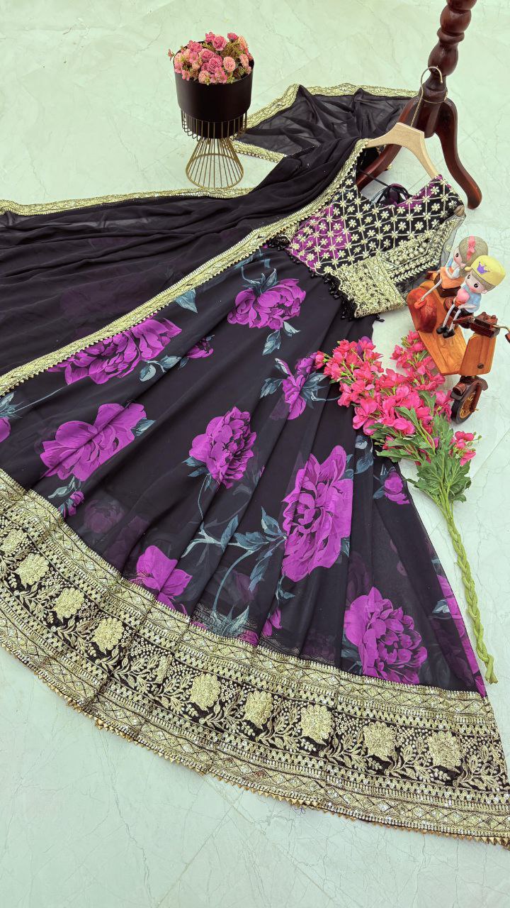 Exquisite Designer Party Gown & Dupatta Set – Elegance Redefined