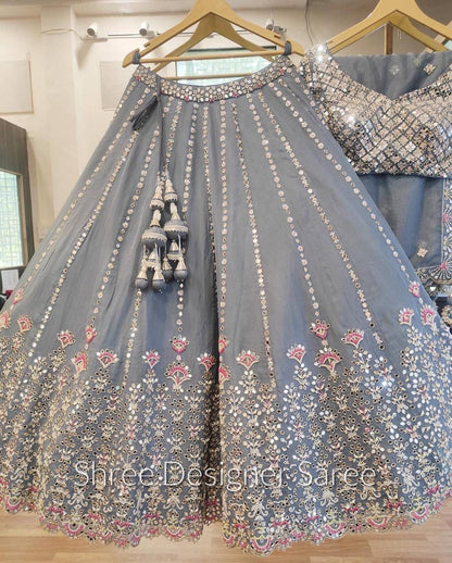 NEW DESIGNER BOLLYWOOD HEAVY GEORGETTE LEHENGAS WITH DUPATTA